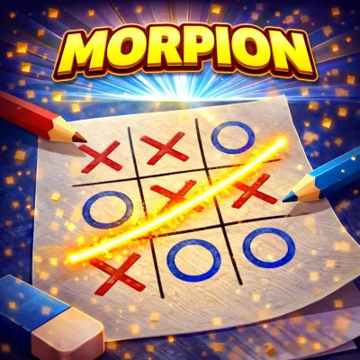 Morpion en ligne : grille 3x3 avec croix et ronds à aligner